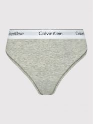 Calvin Klein Underwear Stringi 000QF5117E Szary. Szare stringi Calvin Klein Underwear, bez wzorów, z bawełny. Za 79.99 zł.