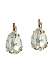 Otazu Pozłacane kolczyki z kryształami Swarovski rozmiar: onesize. Żółte kolczyki Otazu, z kryształem, pozłacane. Za 113.99 zł.