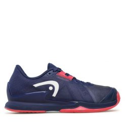 Buty do tenisa Head. Niebieskie buty treningowe Head, bez wzorów, bez zapięcia, do biegania. Za 379.99 zł.
