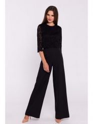 Stylove Kombinezon w kolorze czarnym rozmiar: XXL. Czarne kombinezony Stylove, xxl, bez wzorów, z koronki, bez kołnierzyka, bez ramiączek. Za 198.10 zł.