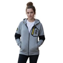 Bluza turystyczna damska Canadian Peak Gamiteak. Szare bluzy z kapturem Canadian Peak, s, bez wzorów, z dresówki, z kapturem, na fitness i siłownię. Za 187.04 zł.