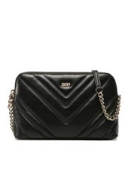 DKNY Torebka Madison Dome Cbody R24EBV23 Czarny. Czarne listonoszki DKNY, bez wzorów, ze skóry, bez dodatków. Za 1,049.00 zł.