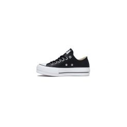 Trampki damskie Converse Ctas Lift Clean Ox. Białe trampki Converse, bez wzorów, ze skóry, bez zapięcia. W wyprzedaży za 490.00 zł.