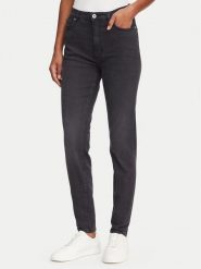 HUGO Jeansy Malu_B 50515957 Czarny Skinny Fit. Czarne jeansy Hugo, bez wzorów, z bawełny. Za 424.99 zł.