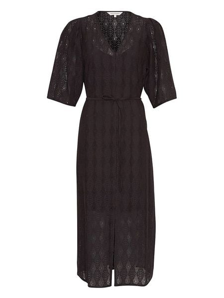 MOSS COPENHAGEN Sukienka "Madelena" w kolorze czarnym rozmiar: L. Czarne sukienki Moss Copenhagen, na co dzień, l, bez wzorów, z koronki, bez kołnierzyka, bez ramiączek, midi, proste. Za 179.64 zł.