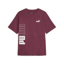 Puma Koszulka Power Colorblock 67601222. Czerwone t-shirty sportowe Puma, xs, bez wzorów, bez ramiączek. Za 72.99 zł.