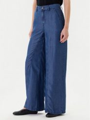 United Colors Of Benetton Spodnie materiałowe 4KHNDF09L Niebieski Wide Leg. Niebieskie spodnie materiałowe United Colors Of Benetton, bez wzorów, z lyocellu. Za 219.99 zł.