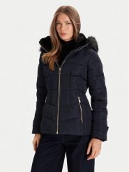 Morgan Kurtka puchowa 252-GITELA Granatowy Regular Fit. Niebieskie kurtki Morgan, bez wzorów, z puchu, bez kaptura. Za 769.99 zł.