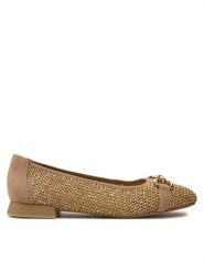 Caprice Baleriny 9-22503-42 Brązowy. Brązowe baleriny Caprice, bez wzorów, ze skóry, bez obcasa, bez zapięcia. Za 199.99 zł.