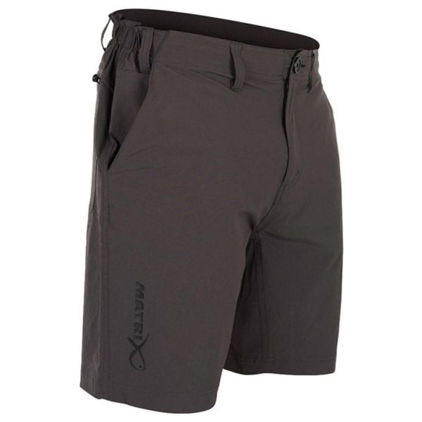 Spodenki Wędkarskie Matrix Lightweight Water Resistant Shorts. Czarne szorty MATRIX, bez wzorów. Za 189.00 zł.