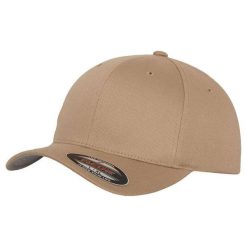 Czapka z Daszkiem Brandit Flexfit Khaki. Zielone czapki z daszkiem Brandit, bez wzorów, sportowe. Za 68.15 zł.
