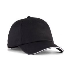Czapka z daszkiem Puma Additions. Czarne czapki z daszkiem Puma, bez wzorów, z bawełny, sportowe. Za 133.50 zł.