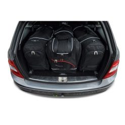 Torby Do Bagażnika Mercedes-Benz C Kombi 2006-2014 4Szt Kjust. Czarne torby podróżne KJUST, bez wzorów. Za 1,233.00 zł.