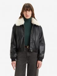 Levi's Kurtka przejściowa w kolorze czarnym rozmiar: S. Czarne kurtki Levi's, s, bez wzorów, prążkowane, bez kaptura. Za 257.92 zł.