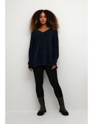 CULTURE Sweter w kolorze granatowym rozmiar: S. Niebieskie swetry Culture, s, bez wzorów, bez ramiączek. Za 118.28 zł.