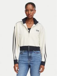 Guess Bluza V6YQ07 K4287 Kremowy Regular Fit. Białe bluzy bez kaptura Guess, xxs, z aplikacjami, z syntetyku, bez kaptura. Za 434.99 zł.