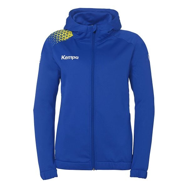 Bluza damska z kapturem Kempa Ambition 28. Niebieskie bluzy Kempa, bez wzorów, z kapturem, do piłki ręcznej. Za 269.50 zł.