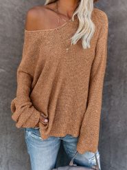 LA Angels Sweter w kolorze jasnobrązowym rozmiar: M. Brązowe swetry LA Angels, m, bez wzorów, z bawełny, bez ramiączek. Za 137.42 zł.