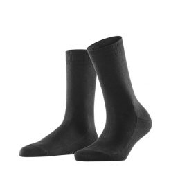 Skarpetki damskie Falke Family. Czarne skarpetki Falke, bez wzorów, z bawełny. Za 113.00 zł.