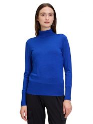 Betty Barclay Golf w kolorze niebieskim rozmiar: 36. Niebieskie swetry Betty Barclay, bez wzorów, ze splotem, bez ramiączek. Za 82.99 zł.