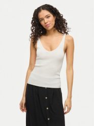 Vila Top Wennie 14104135 Biały Regular Fit. Białe topy Vila, xxl, bez wzorów, z wiskozy, bez kołnierzyka, bez ramiączek. Za 59.99 zł.