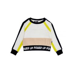 Bluza miękka na co dzień na siłownię. Białe bluzy LEONE 1947 APPAREL, bez wzorów, z bawełny, bez kaptura, na fitness i siłownię. W wyprzedaży za 89.72 zł.