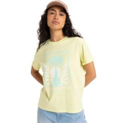 Koszulka z krótkim rękawem dla Kobiety OCEANREGULAR POSTER Zielony. Zielone t-shirty sportowe Roxy, m, bez wzorów, z bawełny, bez ramiączek. Za 89.99 zł.