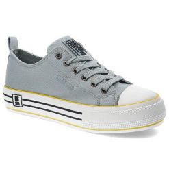 Niebieskie Trampki Big Star Damskie Stylowe Buty. Niebieskie trampki BIG STAR, bez wzorów, eleganckie, bez zapięcia. Za 134.99 zł.