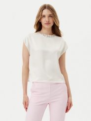 Imperial Bluzka RIC3JBA Écru Regular Fit. Bluzki Imperial, l, bez wzorów, z syntetyku, bez kołnierzyka, bez ramiączek. Za 239.99 zł.