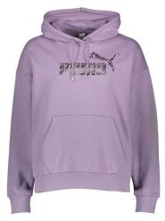 Puma Bluza "Essentials+" w kolorze fioletowym rozmiar: M. Różowe bluzy Puma, m, bez wzorów, bez ramiączek, z kapturem. Za 136.78 zł.
