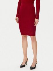 Guess Spódnica ołówkowa W5RD83 Z2Y50 Czerwony Slim Fit. Czerwone spódnice Guess, m, z aplikacjami, z syntetyku, ołówkowe. Za 199.99 zł.