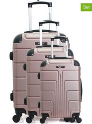 BlueStar 3-częściowy zestaw "Ottawa" w kolorze różowozłotym rozmiar: onesize. Różowe walizki BlueStar. Za 565.99 zł.