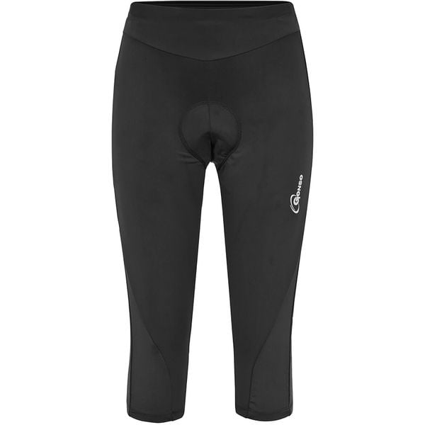 Szorty damskie Gonso Lecce. Czarne szorty sportowe Gonso, bez wzorów, z materiału, rowerowe. Za 336.30 zł.