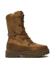 Kimberfeel Kozaki Electra Brązowy. Brązowe kozaki Kimberfeel, bez wzorów, ze skóry, bez obcasa, na płaskiej podeszwie, bez zapięcia. Za 679.99 zł.