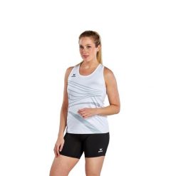 Damski tank top Erima Racing. Niebieskie topy Erima, bez wzorów, sportowe, bez kołnierzyka, bez ramiączek. Za 178.00 zł.