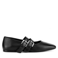 Baleriny Gino Rossi. Czarne baleriny Gino Rossi, bez wzorów, bez obcasa, bez zapięcia. Za 279.99 zł.