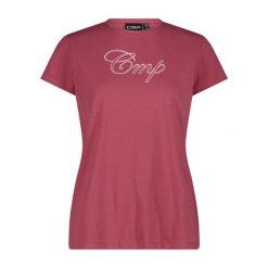 T-shirt damski CMP Logo. Białe t-shirty sportowe CMP, bez wzorów, z bawełny, bez ramiączek, na fitness i siłownię. Za 131.00 zł.