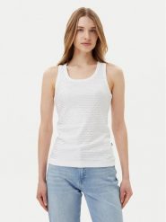 JOOP! Jeans Top Tunka 30046107 Biały Slim Fit. Białe topy Joop! Jeans, xs, bez wzorów, z bawełny, bez kołnierzyka, bez ramiączek. Za 179.99 zł.