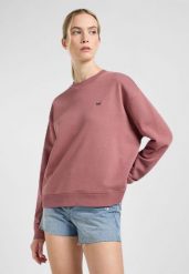 DAMSKA BLUZA LEE RAGLAN CREW SWS HENNA 112363837. Bluzy Lee, xl, bez wzorów, bez ramiączek, bez kaptura. Za 199.99 zł.