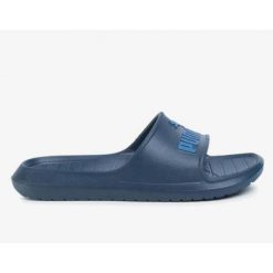 Klapki Sportowe Puma Divecat V2. Niebieskie klapki Puma, bez wzorów, sportowe, bez obcasa, bez zapięcia. Za 113.50 zł.