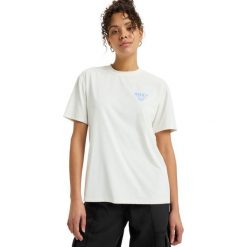 Koszulka z krótkim rękawem dla Kobiety BOUNDLESS SPIRIT. Białe t-shirty sportowe Roxy, bez wzorów, z elastanu, bez ramiączek. Za 159.99 zł.