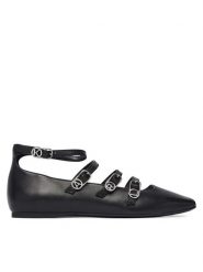 KARL LAGERFELD Baleriny Konnie KL40195 Czarny. Czarne baleriny KARL LAGERFELD, bez wzorów, ze skóry, bez obcasa, bez zapięcia. Za 769.99 zł.