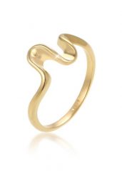 Elli Damski pierścionek Wave Look Trend ze srebra próby 925 Sterling Silver Pierścionki 1 ct. Szare pierścionki Elli, srebrne. Za 243.99 zł.