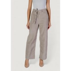 Spodnie Kobieta ONLY ONLBLEECKER MW BELT LOOSE CORD PANT PN. Brązowe spodnie dresowe ONLY, bez wzorów, z bawełny, długie. W wyprzedaży za 179.80 zł.