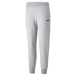 Damskie spodnie dresowe Essentials PUMA Light Gray Heather. Czarne spodnie dresowe Puma, bez wzorów, z dresówki. Za 162.90 zł.