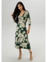 Aniston Sukienka w kolorze jasnozielono-zielonym rozmiar: 40. Zielone sukienki Aniston, bez wzorów, bez kołnierzyka, bez ramiączek, midi. Za 82.83 zł.