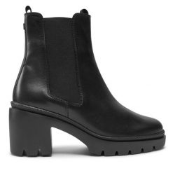Botki HÖGL. Czarne botki Högl, bez wzorów, bez obcasa, na słupku, bez zapięcia. Za 539.99 zł.