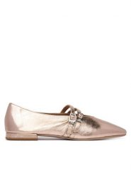 HÖGL Półbuty 1-100931 Złoty. Żółte półbuty wsuwane Högl, bez wzorów, ze skóry, bez obcasa, na płaskiej podeszwie. Za 849.99 zł.