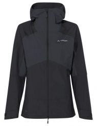 Kurtka damska Simony 2,5L Jacket V. Czarne kurtki Vaude, l, bez wzorów, z materiału, bez kaptura, trekkingowe. Za 989.00 zł.
