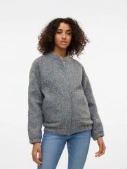 Vero Moda Kurtka "Amber" w kolorze szarym rozmiar: S. Szare kurtki Vero Moda, s, bez wzorów, bez kaptura. Za 125.25 zł.